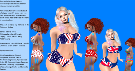 Second Life Marketplace - WW Sexy National Pride Day - 4 MP (ADD)